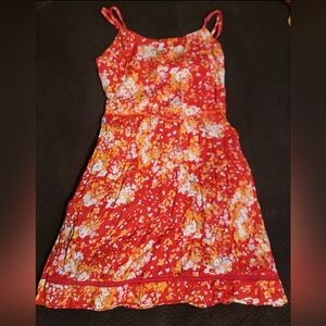 Aeropostale Red and Yellow Floral Dress